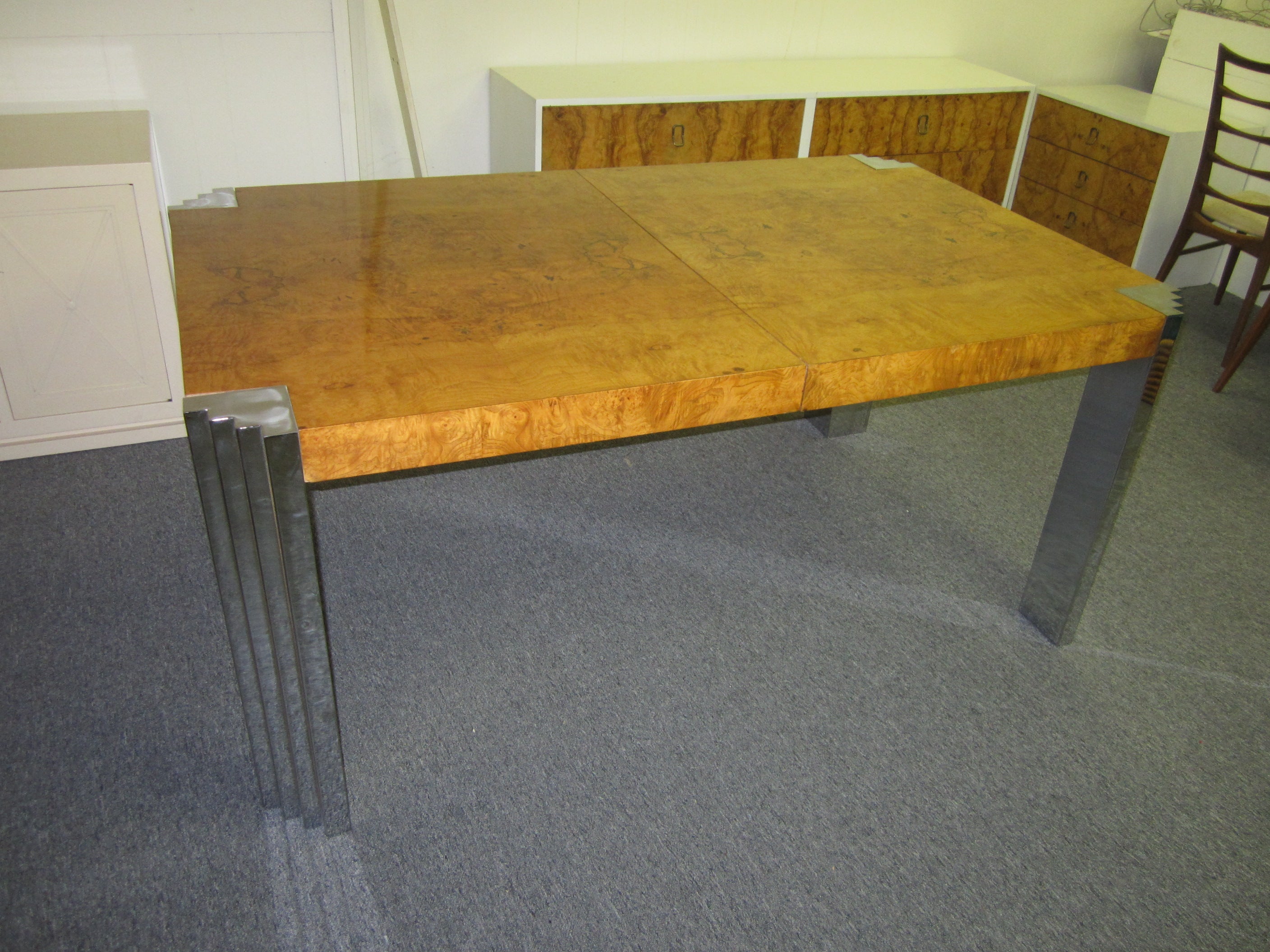 Fabulous Burled Olivewood Dining Table For Sale
