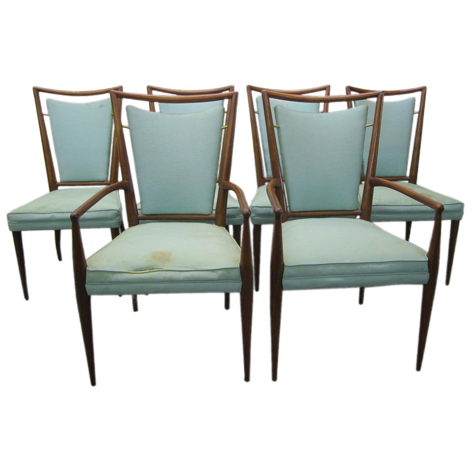 Set of 6 J. Stuart Clingman Dining Chairs for Widdicomb Mid-century Modern