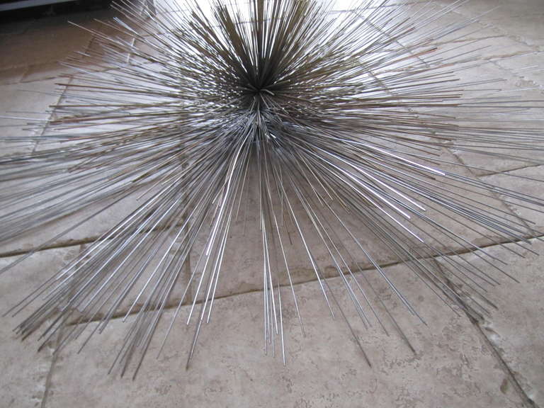 American Curtis Jere Multi-Toned Metal Starburst Wall Sculpture Mid-Century Modern For Sale