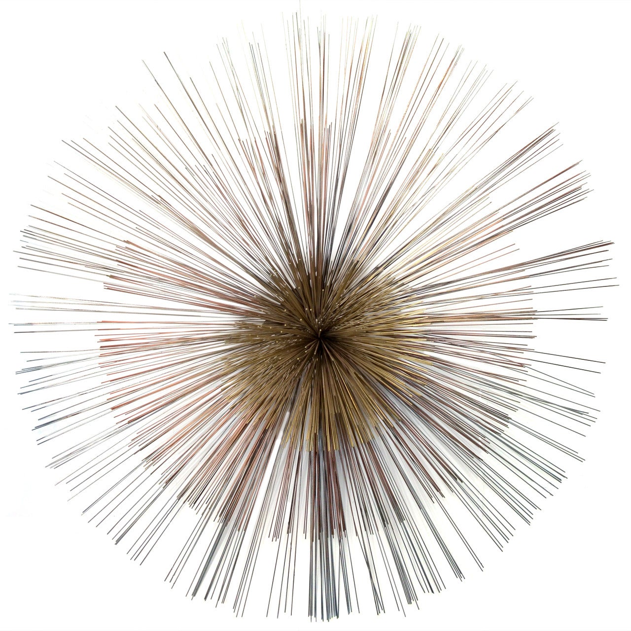 Curtis Jere Multi-Toned Metal Starburst Wall Sculpture Mid-Century Modern