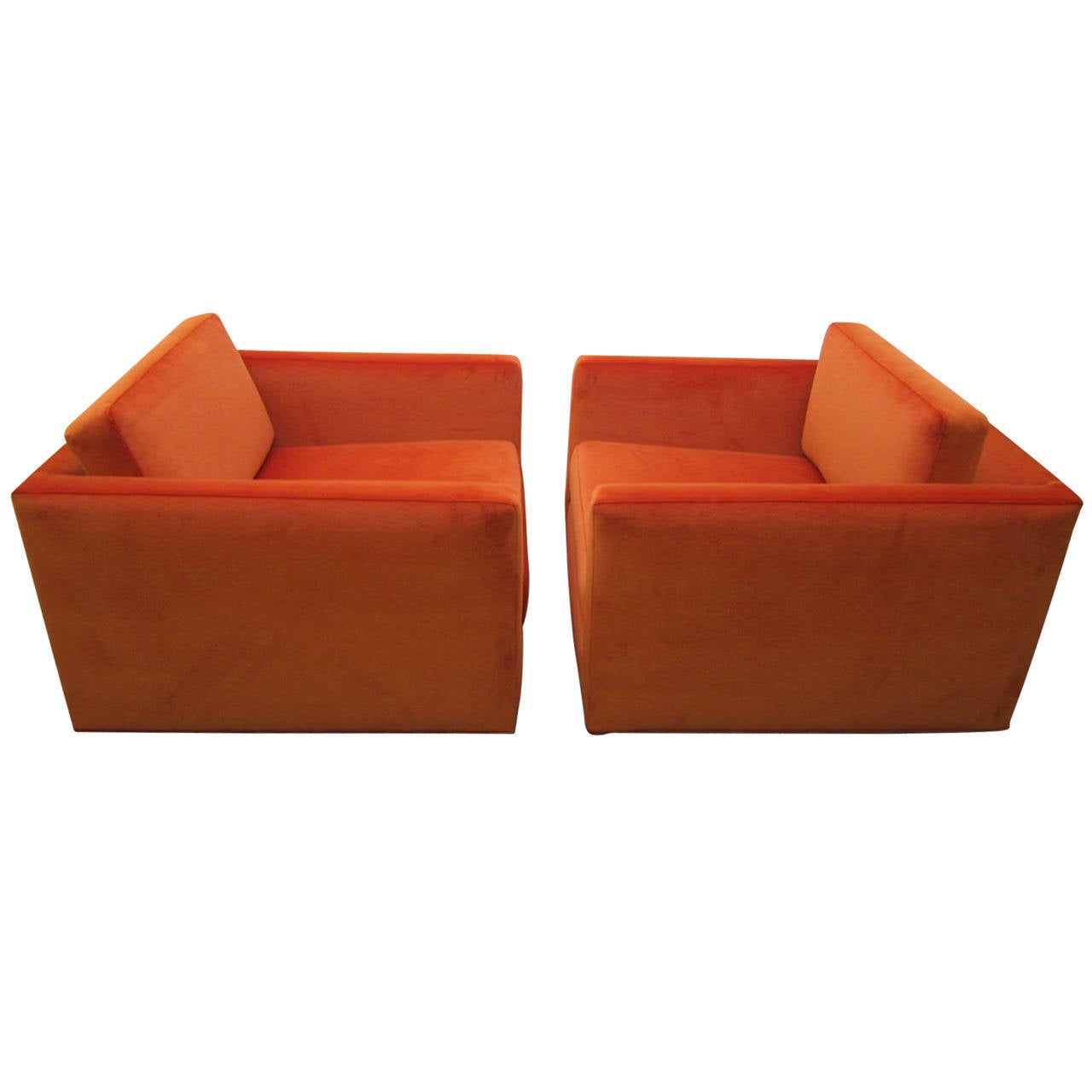 Excellent Pair Signed Milo Baughman Cube Lounge Chairs Midcentury - Excellent Pair Signed Milo Baughman Cube Lounge Chairs Midcentury Modern excellent pair signed milo baughman cube lounge chairs midcentury - excellent pair signed milo baughman cube lounge chairs midcentury modern