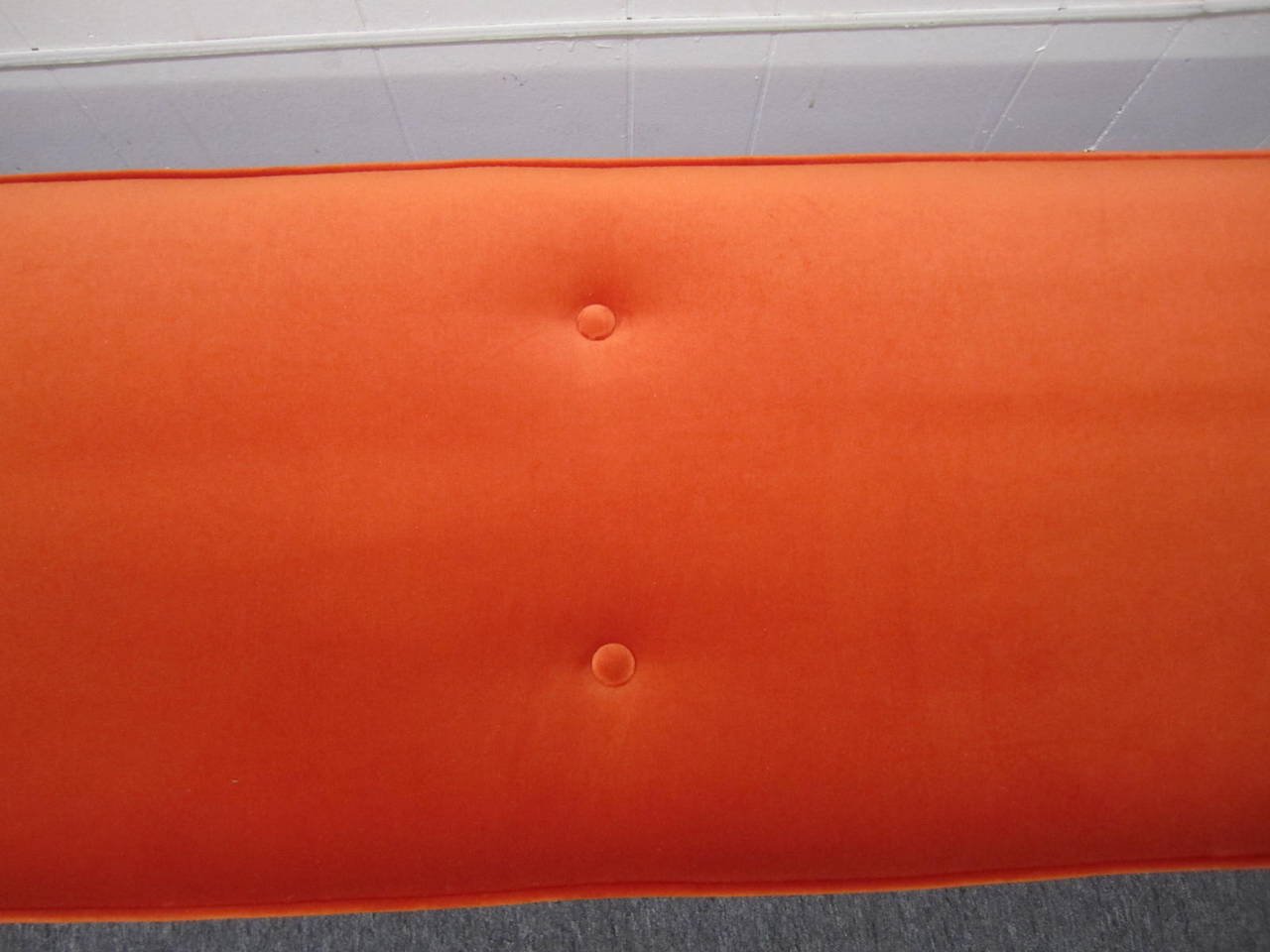 orange storage benches