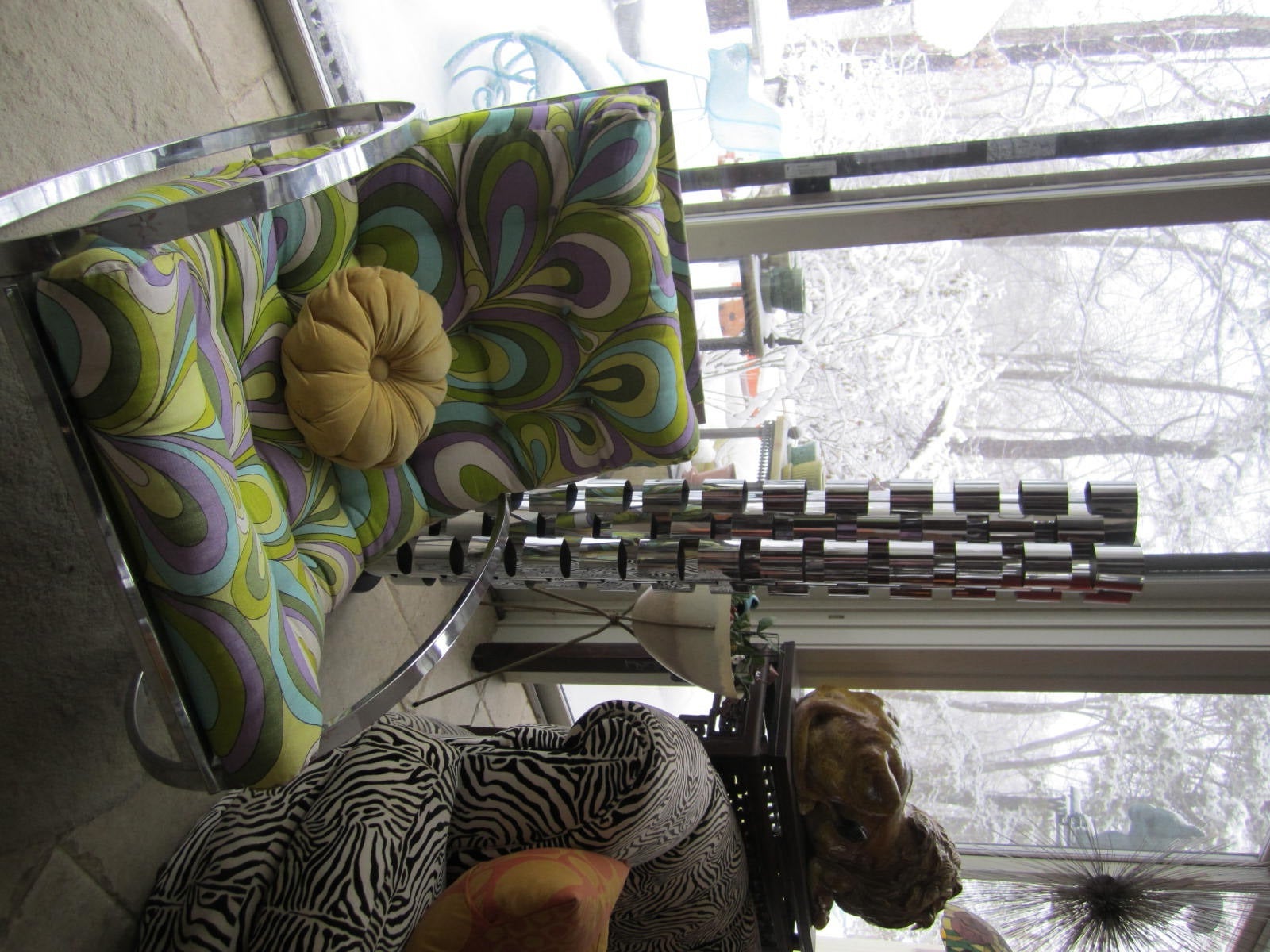 Signed Curtis Jere Chrome Interplay Skyscraper Floor Lamp 1