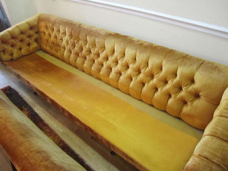 Stunning Milo Baughman Tufted Floating Sofa Mid-Century Modern 2