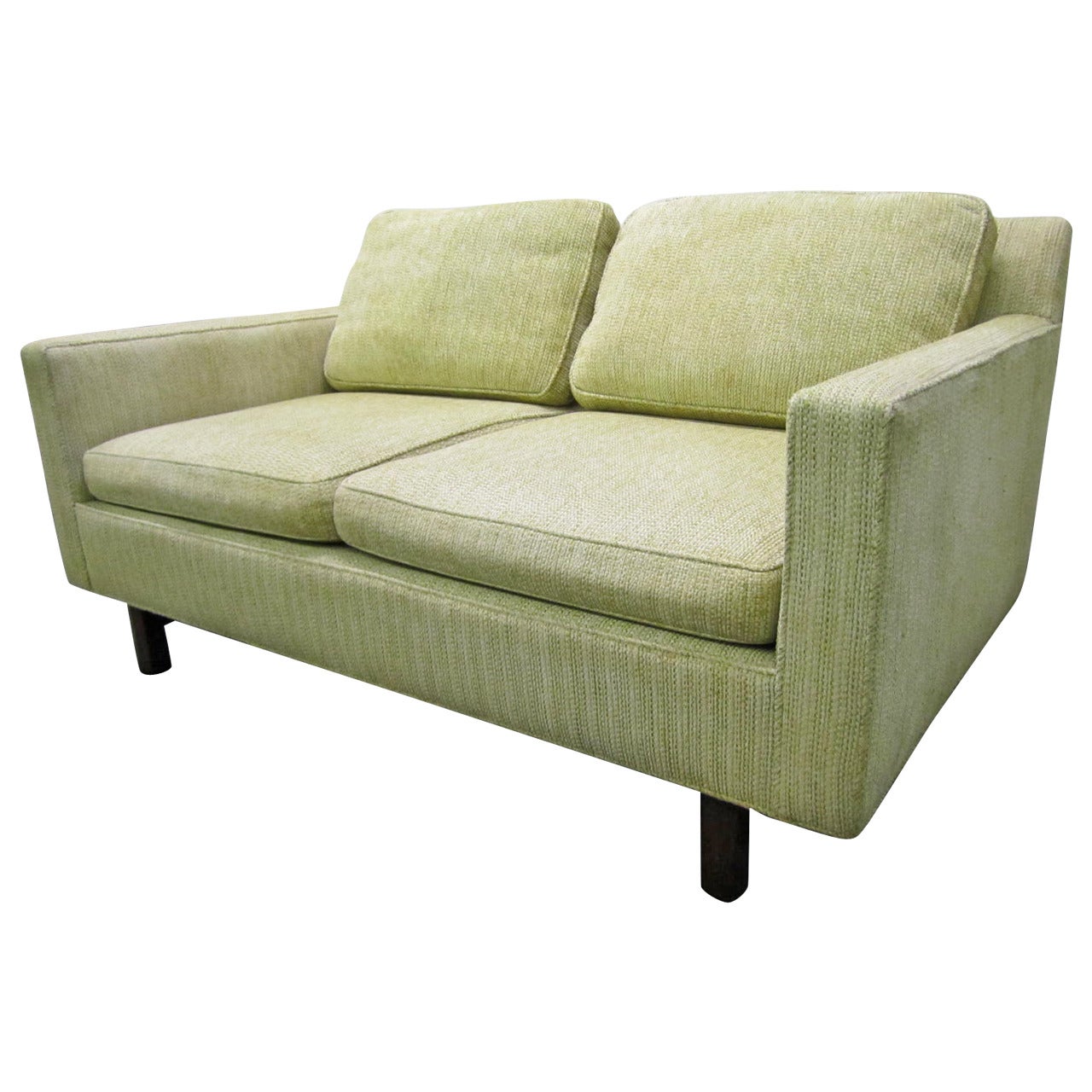 Mid-Century Modern Two-Seater Loveseat Sofa by Edward Wormley for Dunbar For Sale