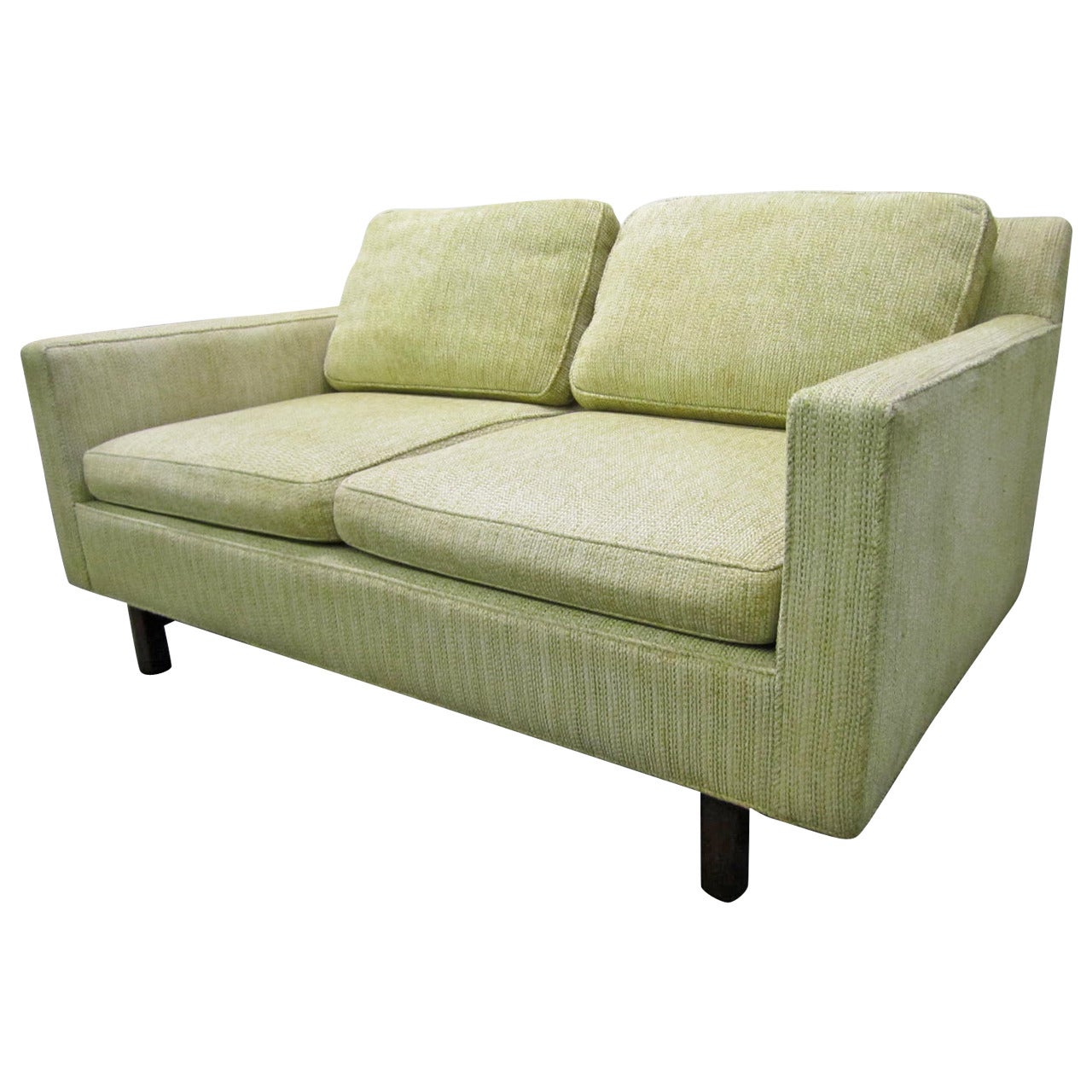 Mid-Century Modern Two-Seater Loveseat Sofa by Edward Wormley for Dunbar