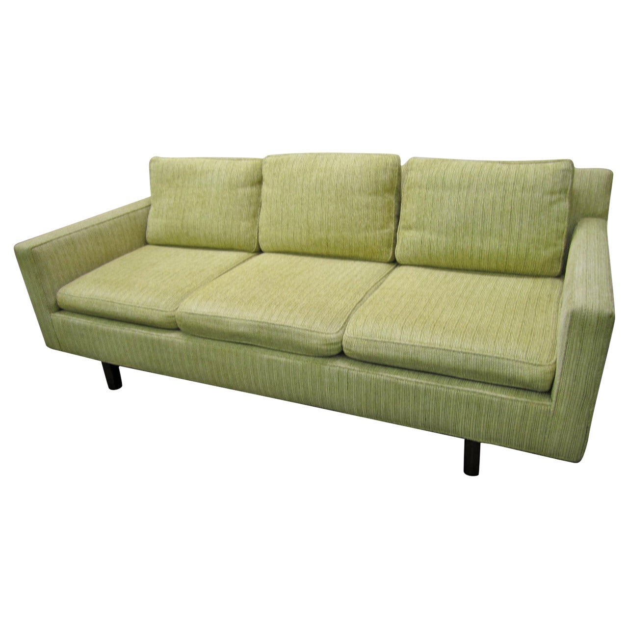 Stunning Signed Dunbar Three Seater Sofa Mid-Century Modern For Sale