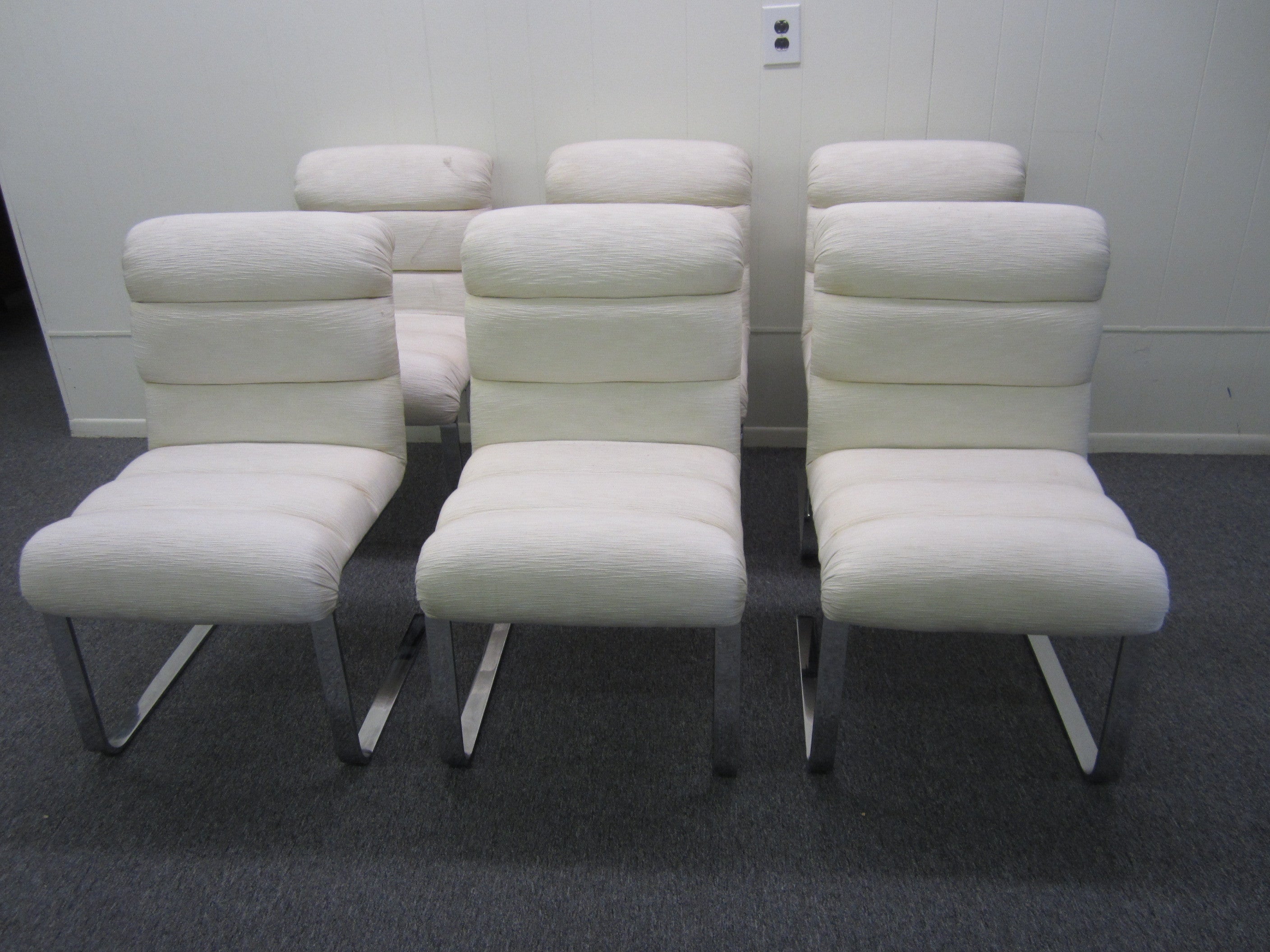 Set Of 6 Lugano Chairs Mariani For Pace Collection