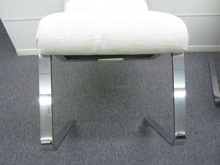 Set Of 6 Lugano Chairs Mariani For Pace Collection In Good Condition In Pemberton, NJ