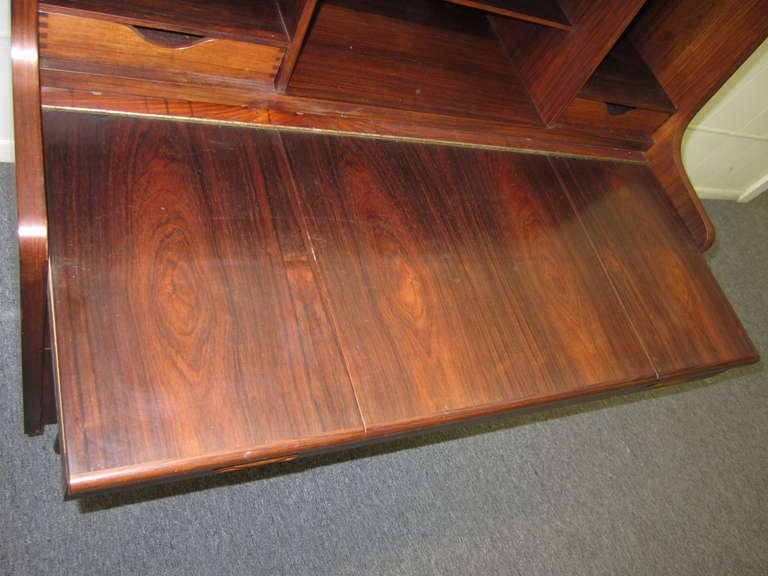 Mid-20th Century Danish Modern Rosewood Pull Out Desk Signed