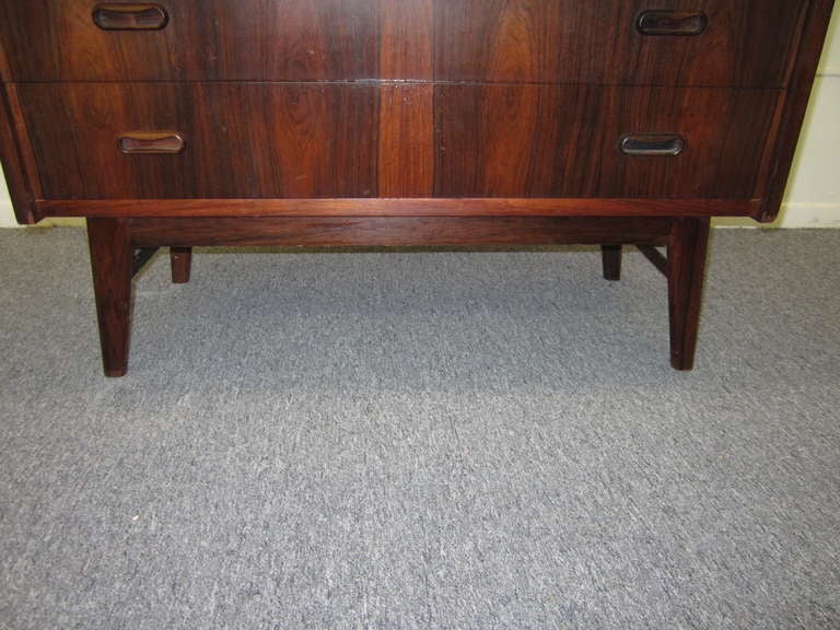 Danish Modern Rosewood Pull Out Desk Signed 3