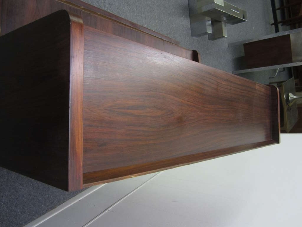 Danish Modern Rosewood Pull Out Desk Signed 4
