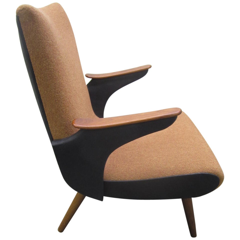 Outstanding Adrian Pearsall Flipper Armchair, Mid-Century Danish Modern