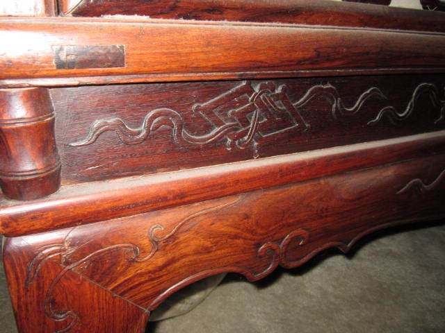 18th Century and Earlier Rare Chinese Ming Dynasty Huanghuali Six Post Canopy Bed