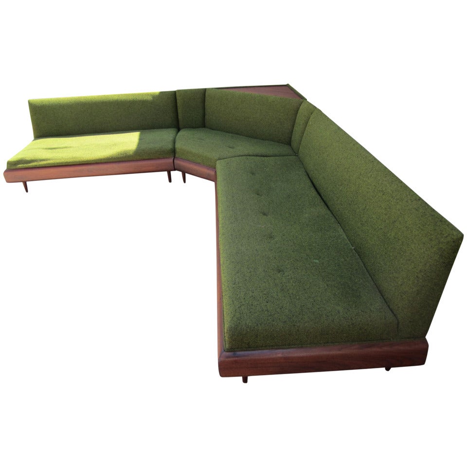 Wonderful Adrian Pearsall Four-Piece Sectional Sofa, Mid-Century Modern