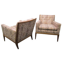 Fabulous Pair of T.H. Robsjohn Gibbings Style Lounge Chairs Mid-Century Modern