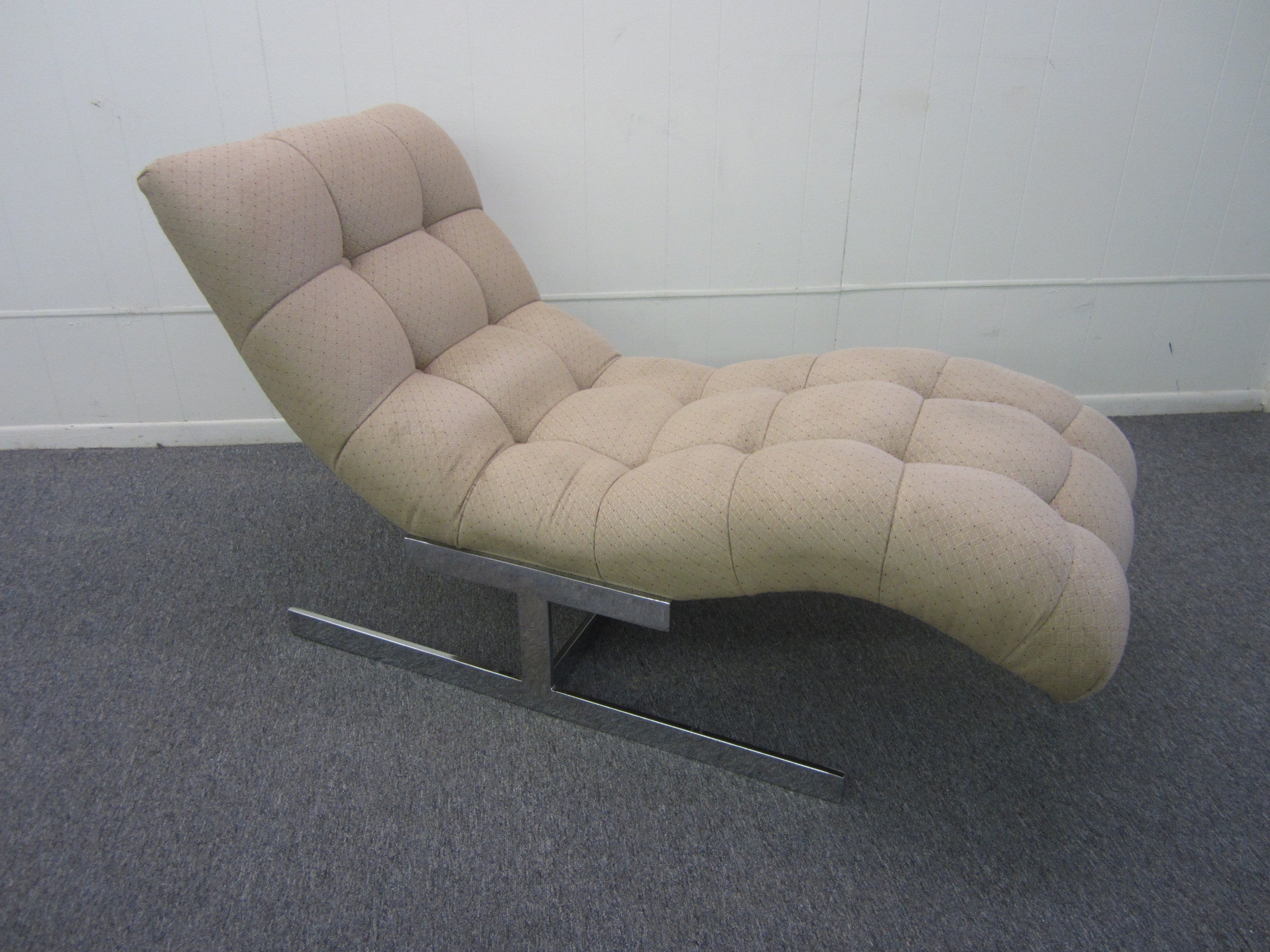Milo Baughman Wave Chaise Longue Chair Mid-century Modern