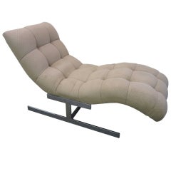 Milo Baughman Wave Chaise Longue Chair Mid-century Modern