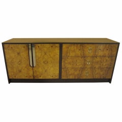 Gorgeous Milo Baughman Burled Wood Credenza Mid-century Modern 3