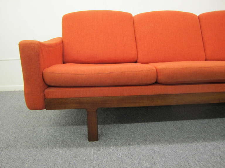 Amazing Danish Modern Teak 4 Seater Sofa Mid-Century 1
