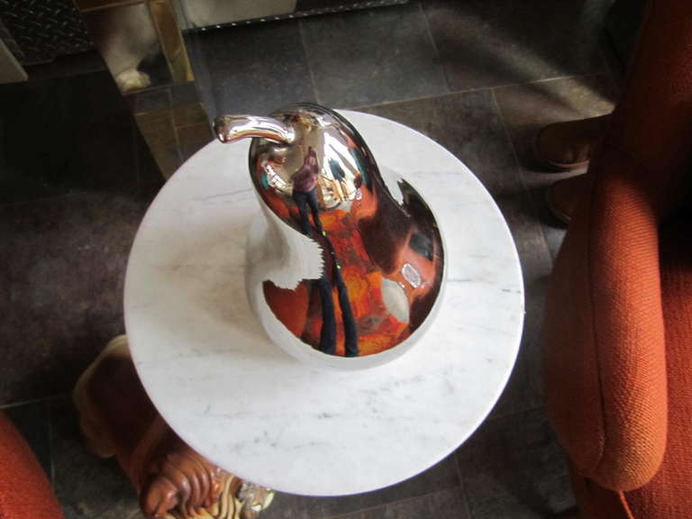 Pompeo Pianezzola Ceramic Pear For Zanolli Sebellin Pop Art Mid Century Modern In Excellent Condition In Pemberton, NJ