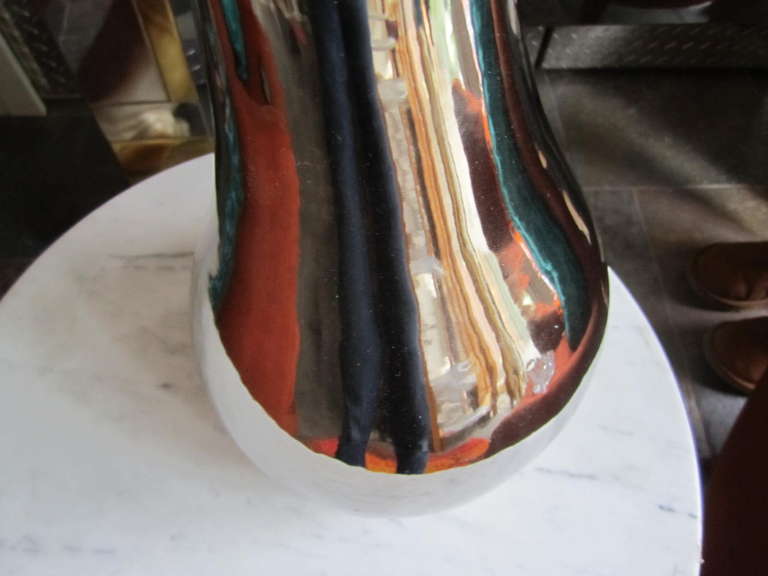 Italian Pompeo Pianezzola Ceramic Pear For Zanolli Sebellin Pop Art Mid Century Modern