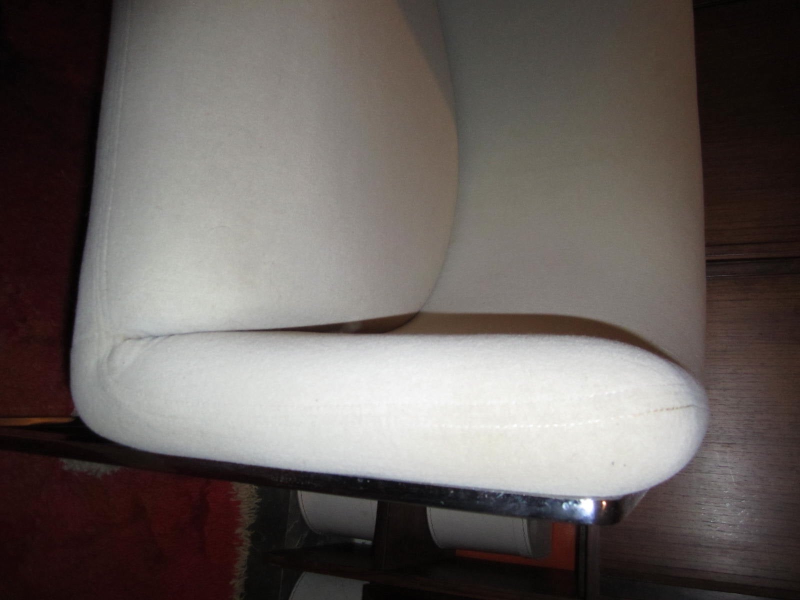 Late 20th Century Sleek Pair of Milo Baughman Style Chrome Barrel Back Tub Chairs