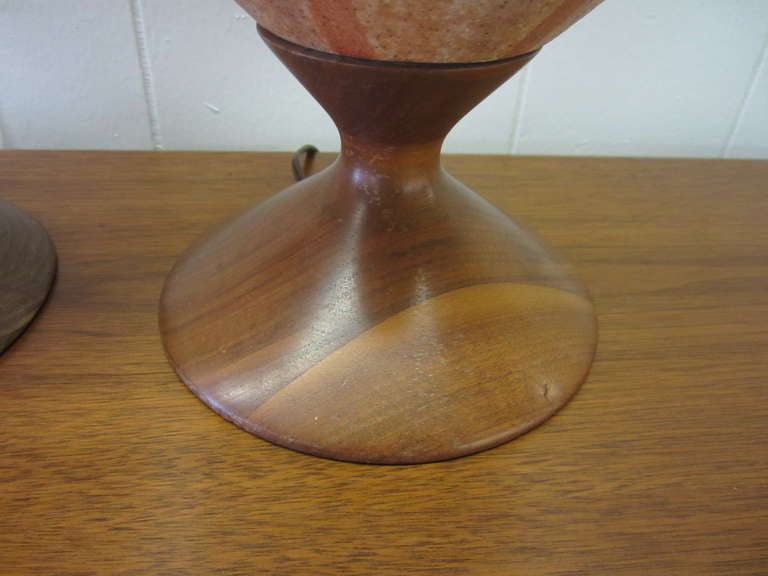 mid century ceramic lamp