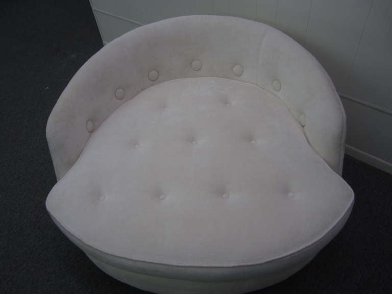 Milo Baughman Thayer Coggin Round Swivel Lounge Chair Mid-Century  4