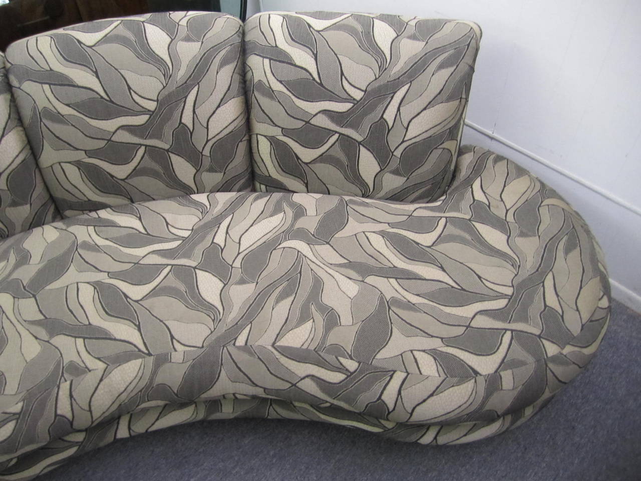 Excellent Pair of Adrian Pearsall for Comfort Designs Kidney-Shaped Sofas 2
