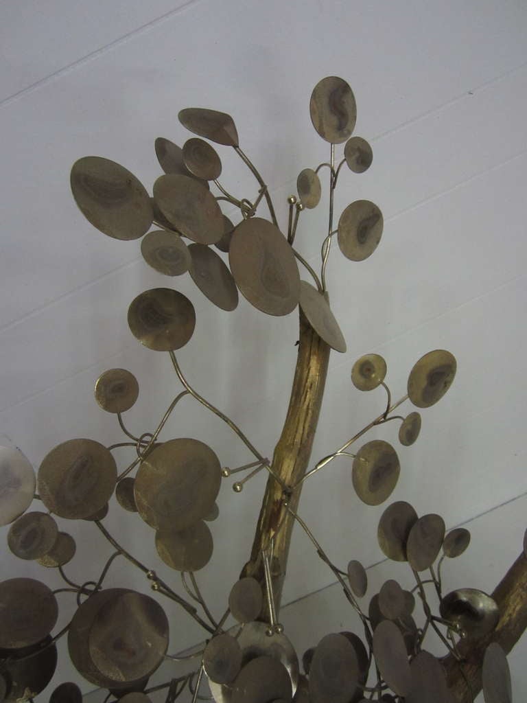 Magnificent C. Jere Raindrop Series Tree Sculpture Mid-Century Modern In Good Condition For Sale In Pemberton, NJ