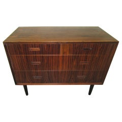 Gorgeous Lyby Mobler Rosewood Danish Modern Bachelors Chest