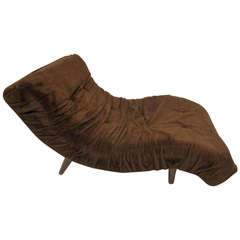 Used Two-Person Wave Chaise Lounge, MidCentury Modern in the style of Adrian Pearsall