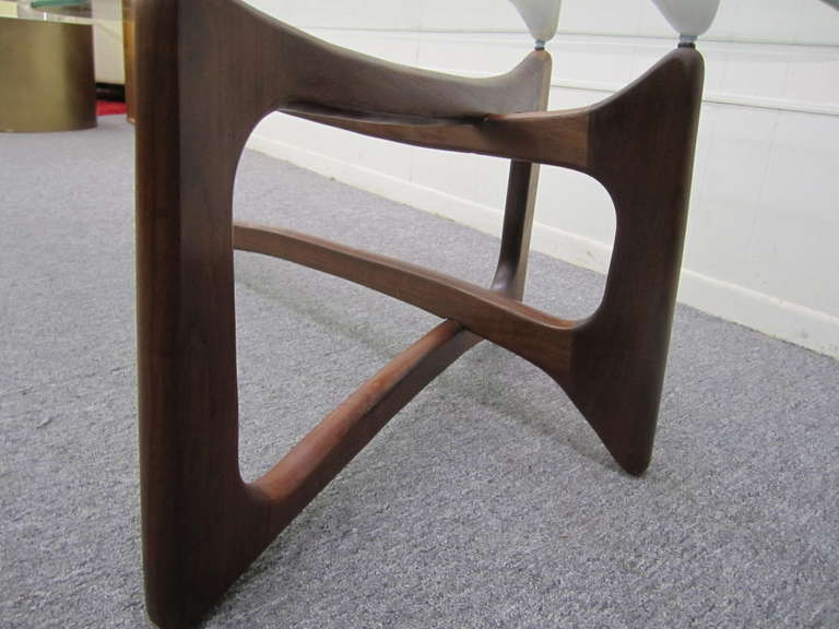 Mid-Century Modern Stunning Adrian Pearsall Sculptural Walnut Kidney Shaped Dogbone Coffee Table
