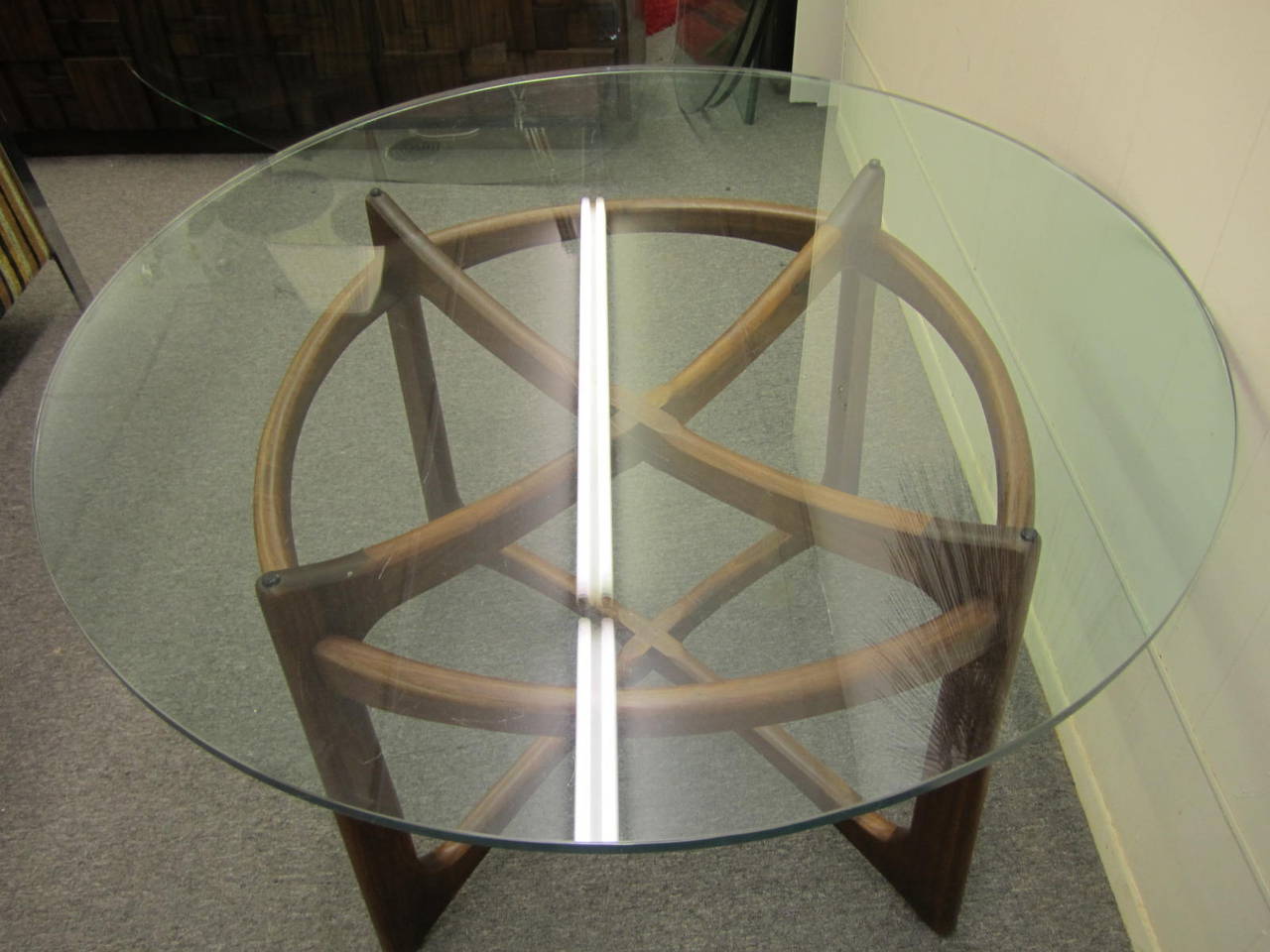 Gorgeous Adrian Pearsall sculptural walnut dining table. This piece is in fantastic vintage condition-sure to be a treasured addition to your mid-century inspired home.  Please see our huge collection of Adrian Pearsall designed furniture listed in