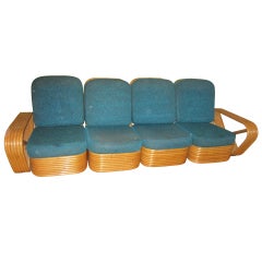 4teiliges, modernes Paul Frankl-Sofa-Set aus der Mitte des Jahrhunderts