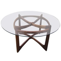 Gorgeous Adrian Pearsall Sculptural Walnut Dining Table Mid-century Modern