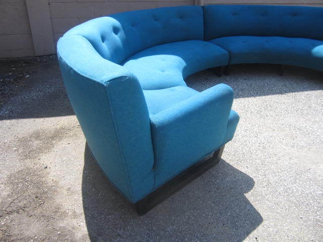 Upholstery Circular Sectional Sofa