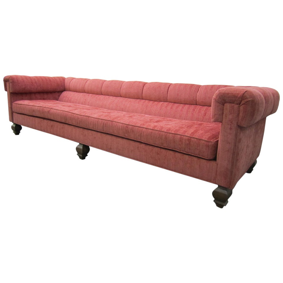 Stunning Harvey Probber Style Long Low Sofa, Mid-Century Modern