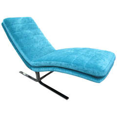Amazing Harvey Probber Chrome Chaise Longue for Brayton International 9