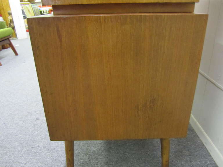 Wonderful Sculptural Walnut Tall Dresser Mid-Century Modern For Sale 4