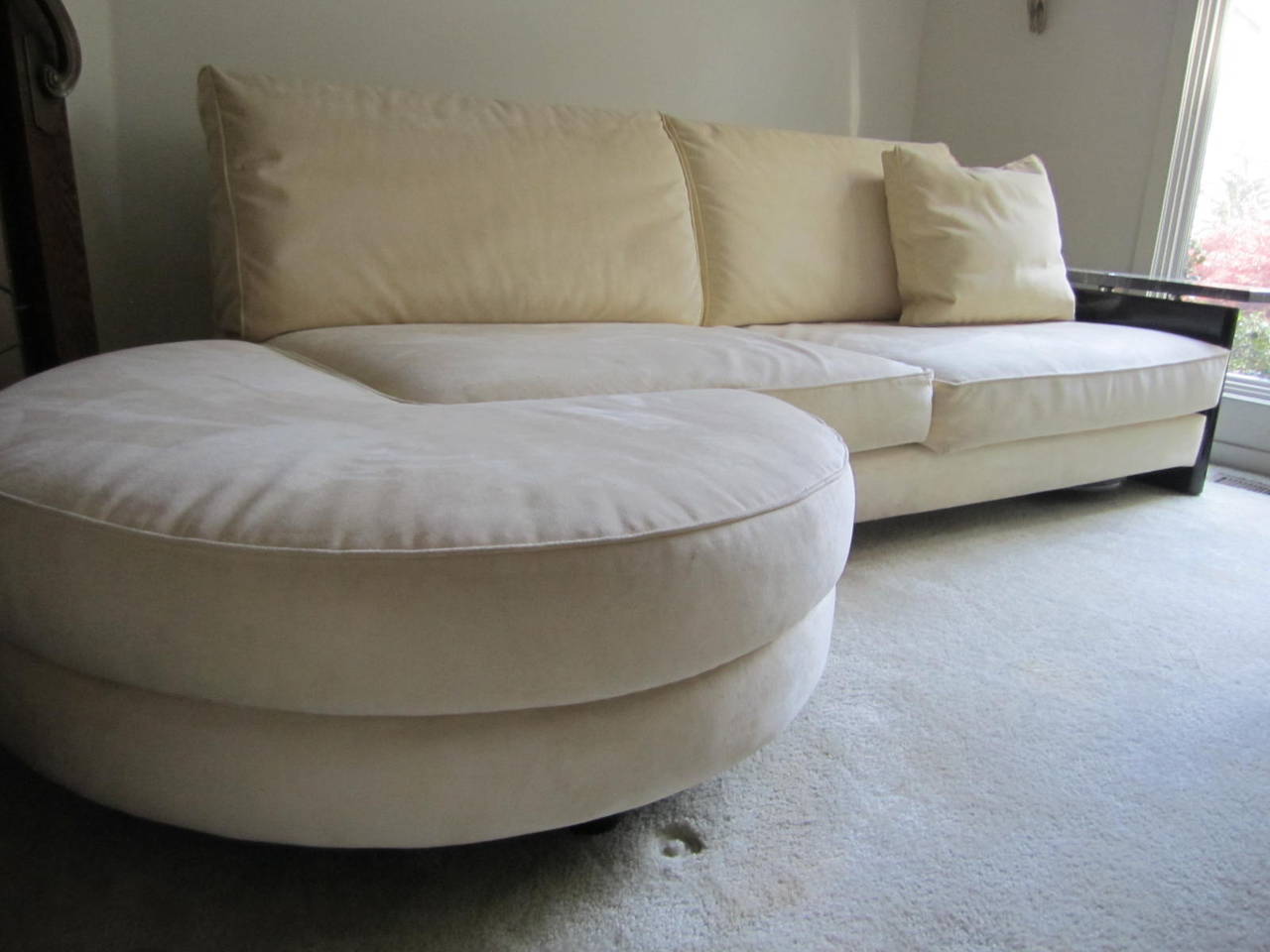 Stunning Italian Arketipo Roche Bobois Two-Piece Sofa Mid-Century Modern For Sale 2