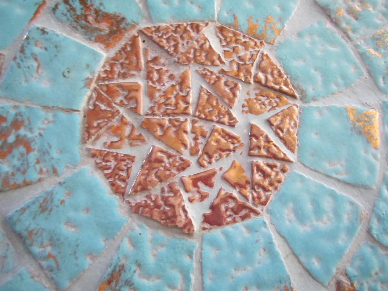 mid century mosaic coffee table
