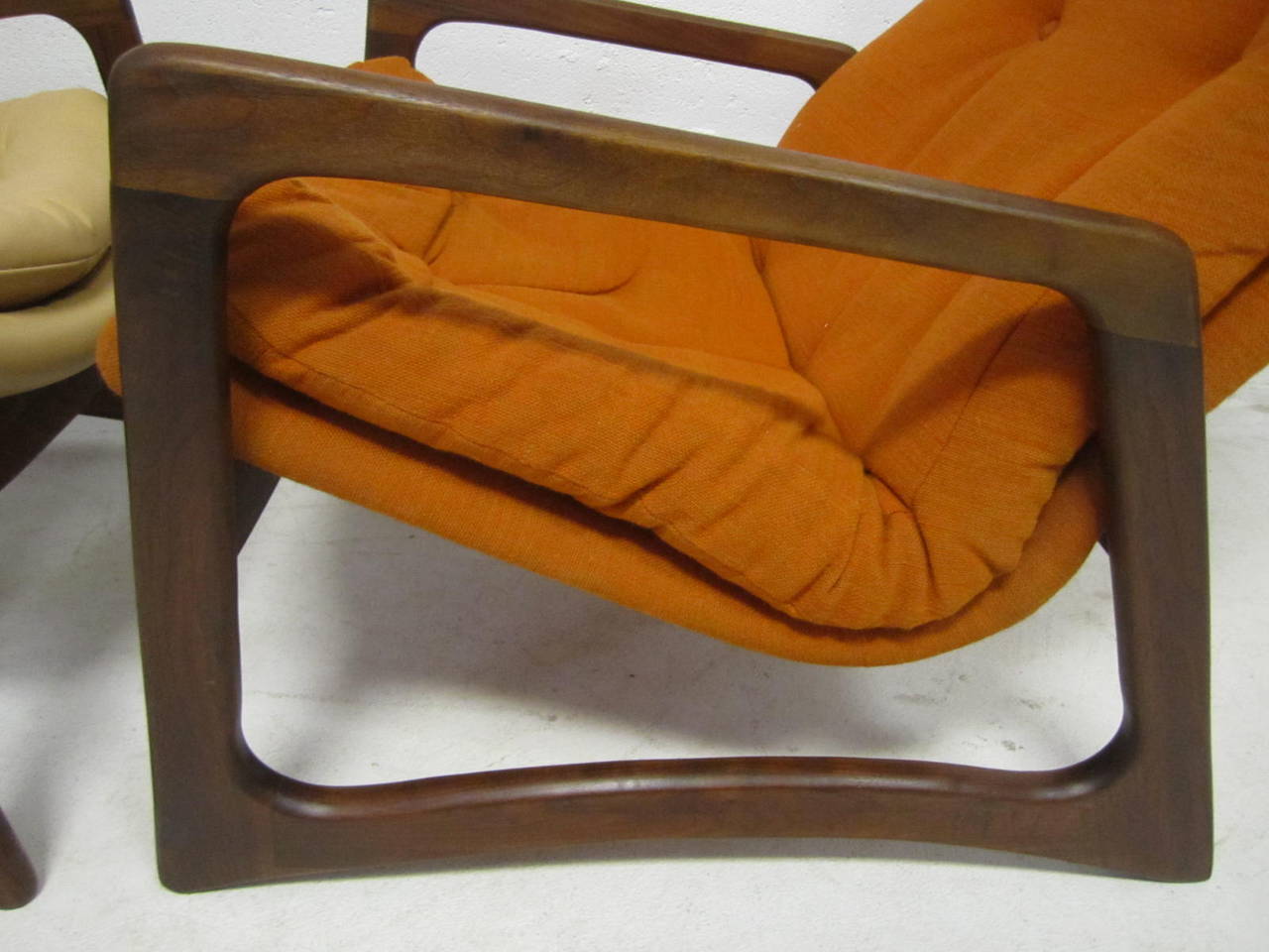 Mid-20th Century Sculptural Pair of Adrian Pearsall Walnut Lounge Chairs Mid-Century Modern For Sale