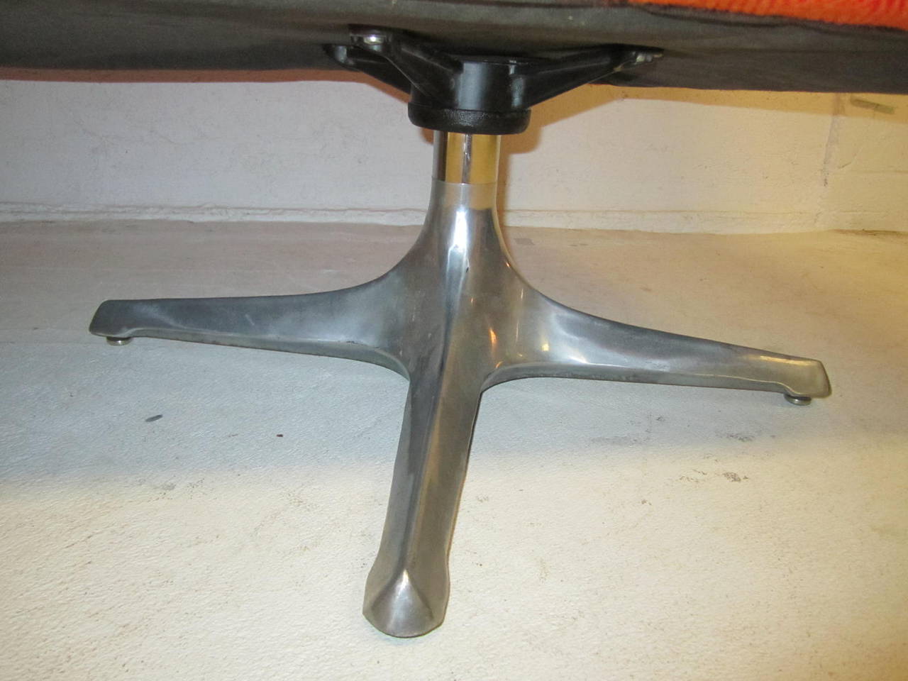 American Outrageous Chromcraft Double Pedestal Sofa, Mid-Century Modern
