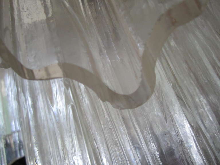 Magnifique lustre tube Tronchi italien de Venini Murano en vente 2