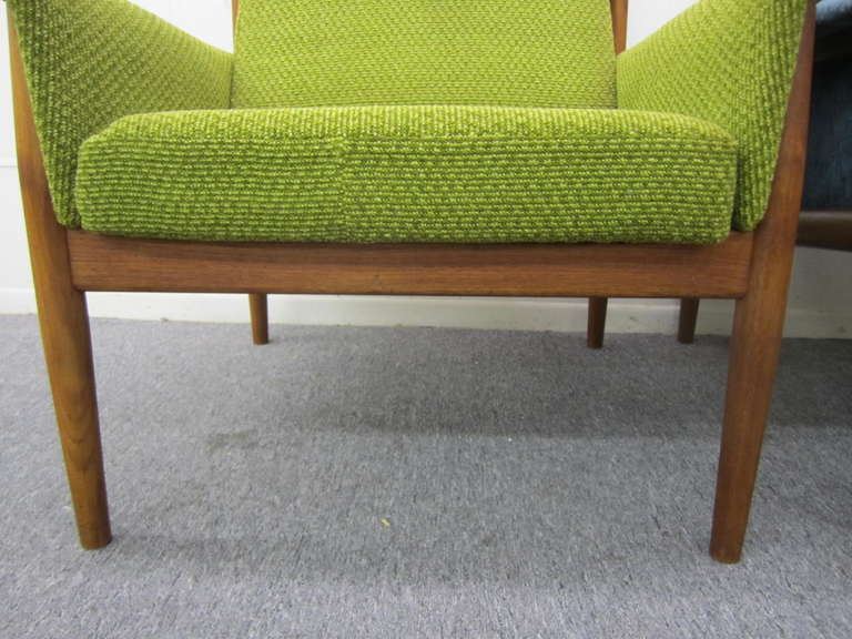 Outstanding Pair of Greta Jalk Teak Lounge Chairs, Mid-Century Danish Modern 2