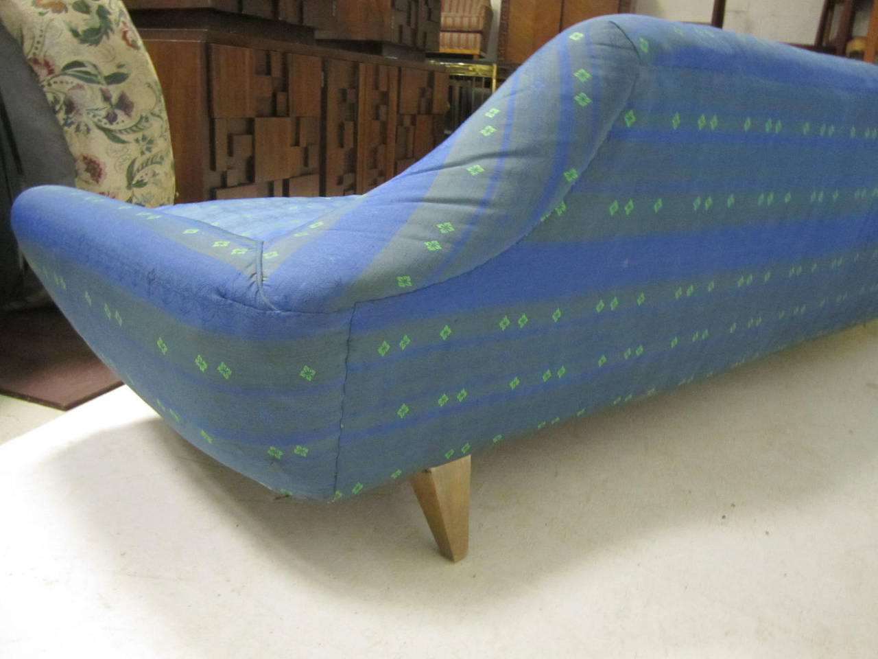 Mid-20th Century Fabulous Space Age Karpen Style Gondola Sofa, Mid-Century Modern For Sale