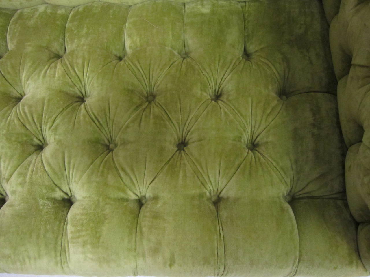 Awesome Dunbar Style Chesterfield Tufted Sofa Mid-Century Modern 1
