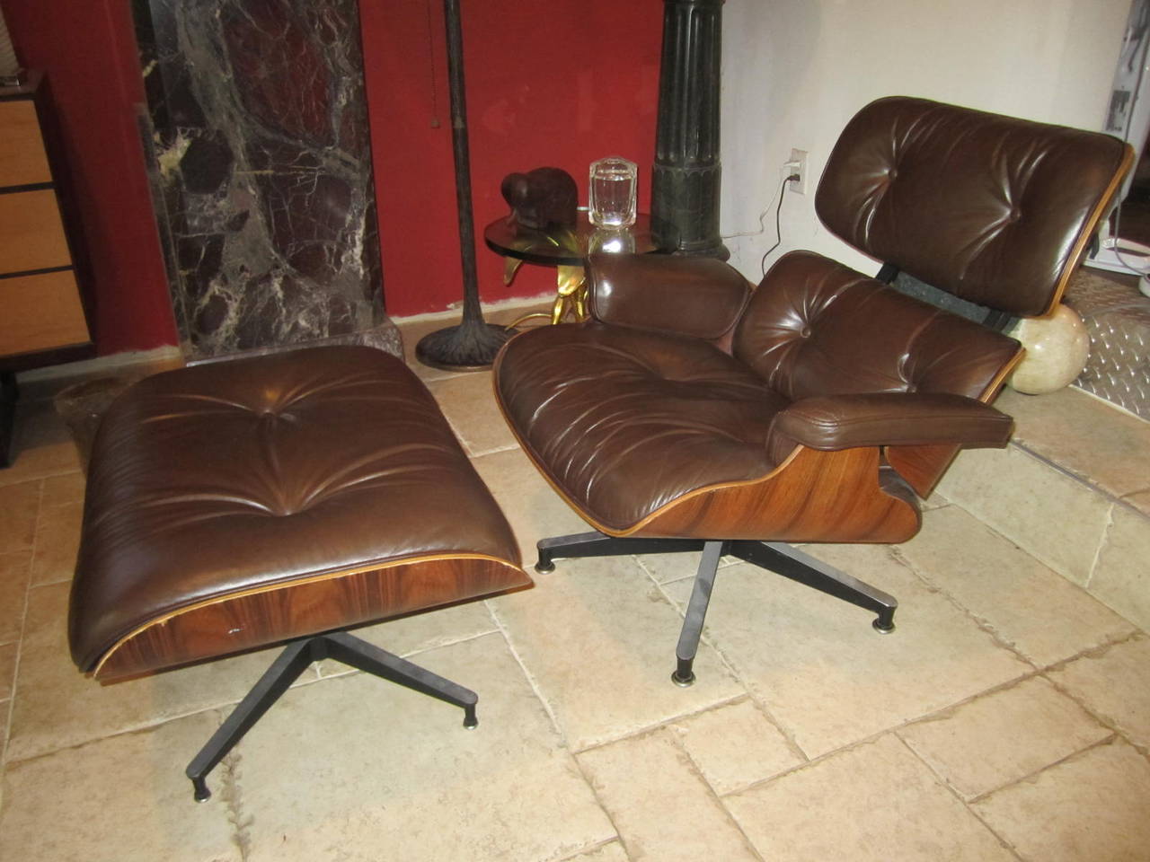 American Eames Rosewood 670 Lounge Chair and Ottoman by Herman Miller Mid-Century Modern